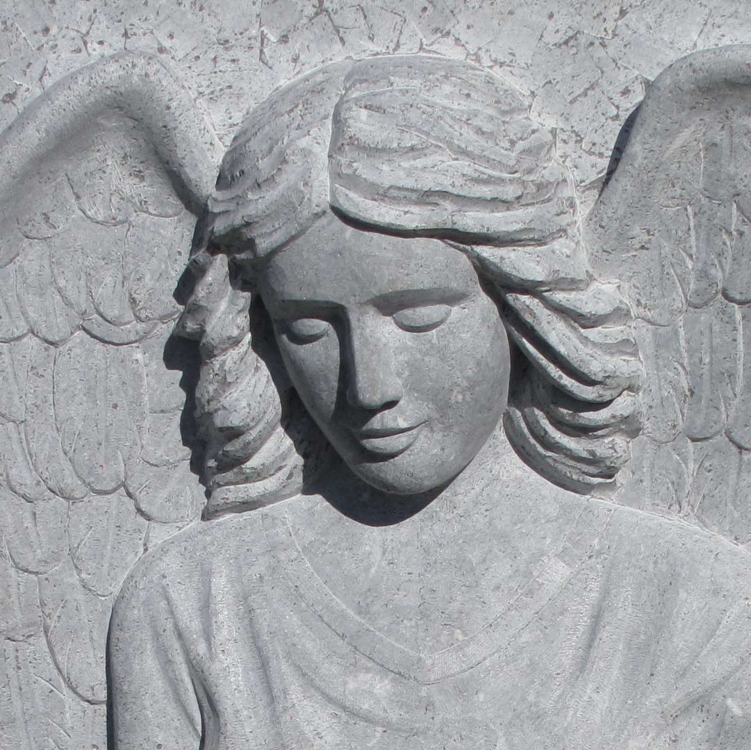 Grabstein, Rosen – Stäheli Steinbildhauer, Schaffhausen und Stein am Rhein