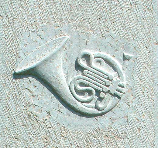 Grabstein, Vorlieben, Berufe, Trompete – Stäheli Steinbildhauer, Schaffhausen und Stein am Rhein