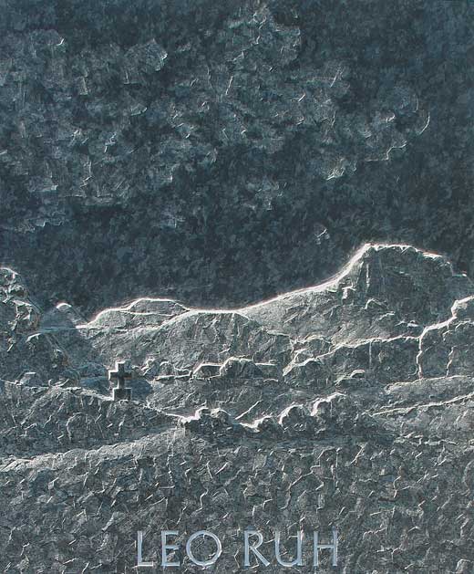 Grabstein, Vorlieben, Berufe, Berge, Landschaft – Stäheli Steinbildhauer, Schaffhausen und Stein am Rhein